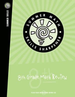 Summer Math Skills Sharpener 8th Grade
